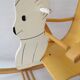 1950s children's bear rocking chair by Jatrok, Belgium