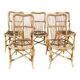 Set of 5 rattan chairs