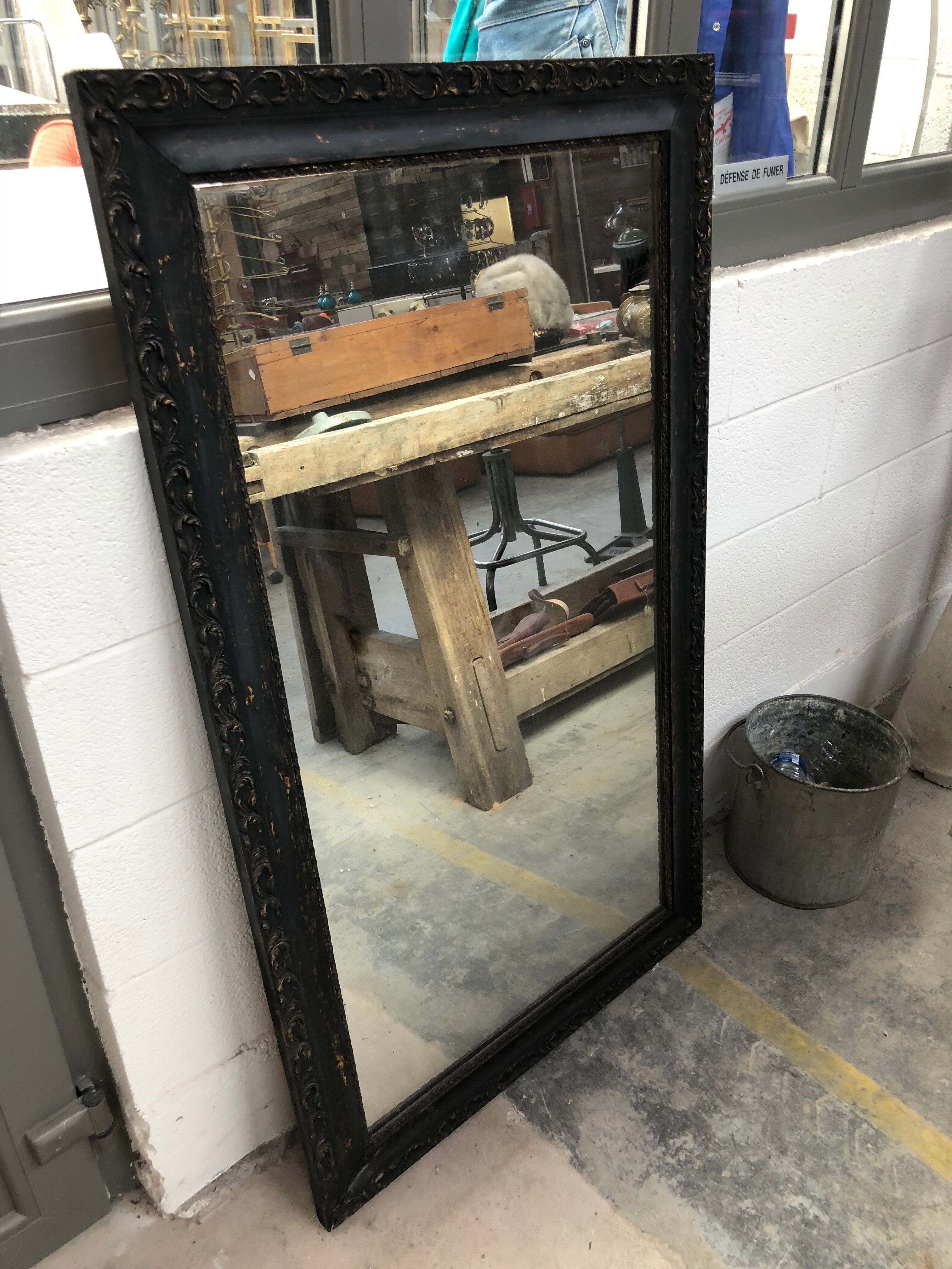 Old iron mirror