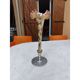 Single-flower vase in glass paste and tin by G. Lasserre