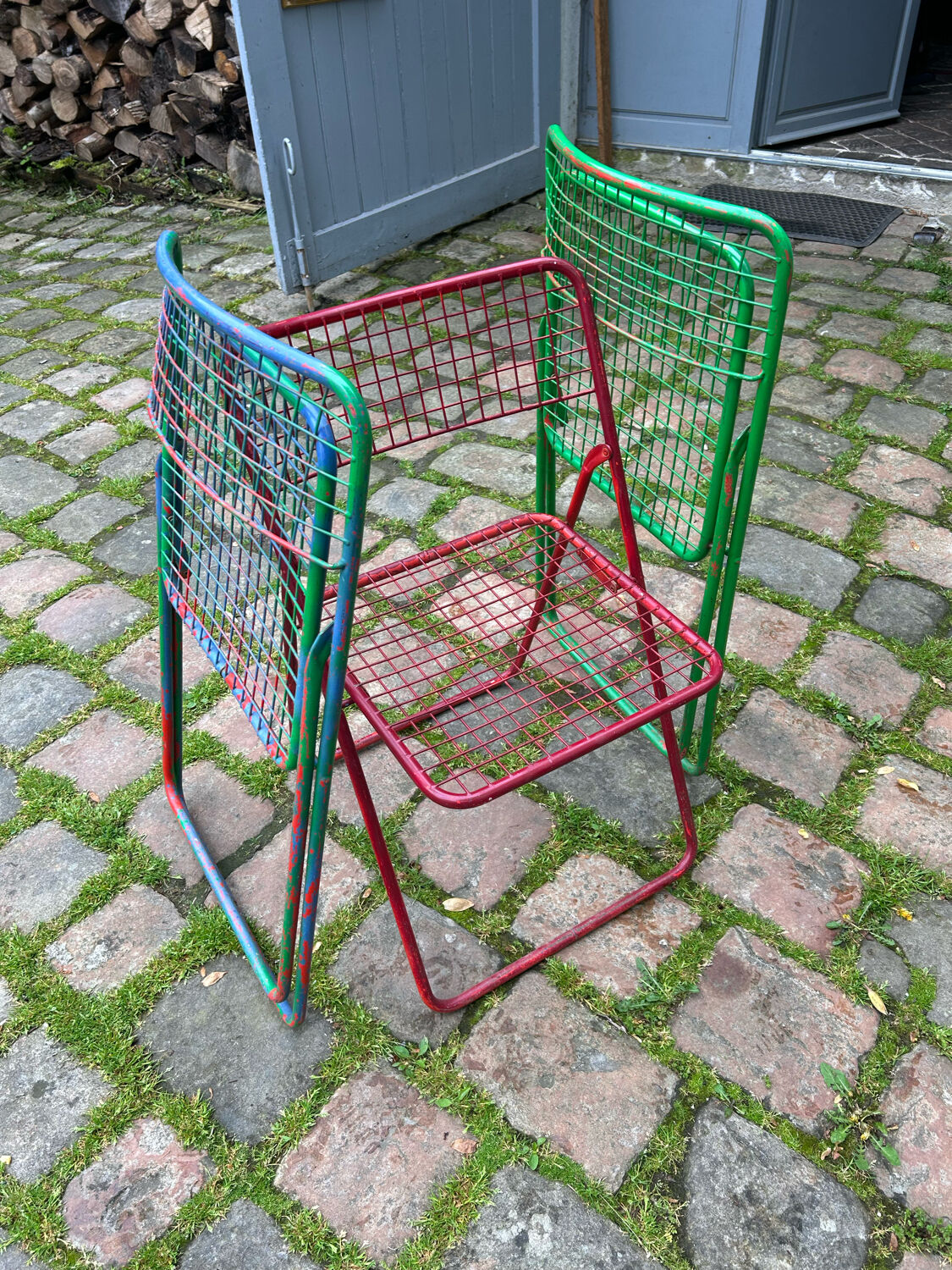 3 Ted Ned folding chairs by Niels Gammelgaard for IKEA 1980s