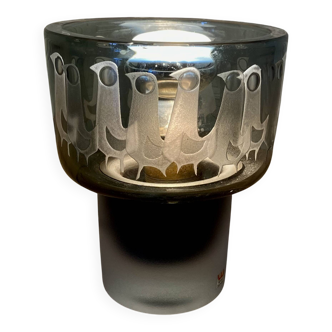 Large glass lamp "Scandinavian design 1950".