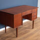 Teak 1960s Danish mid century desk made in Denmark