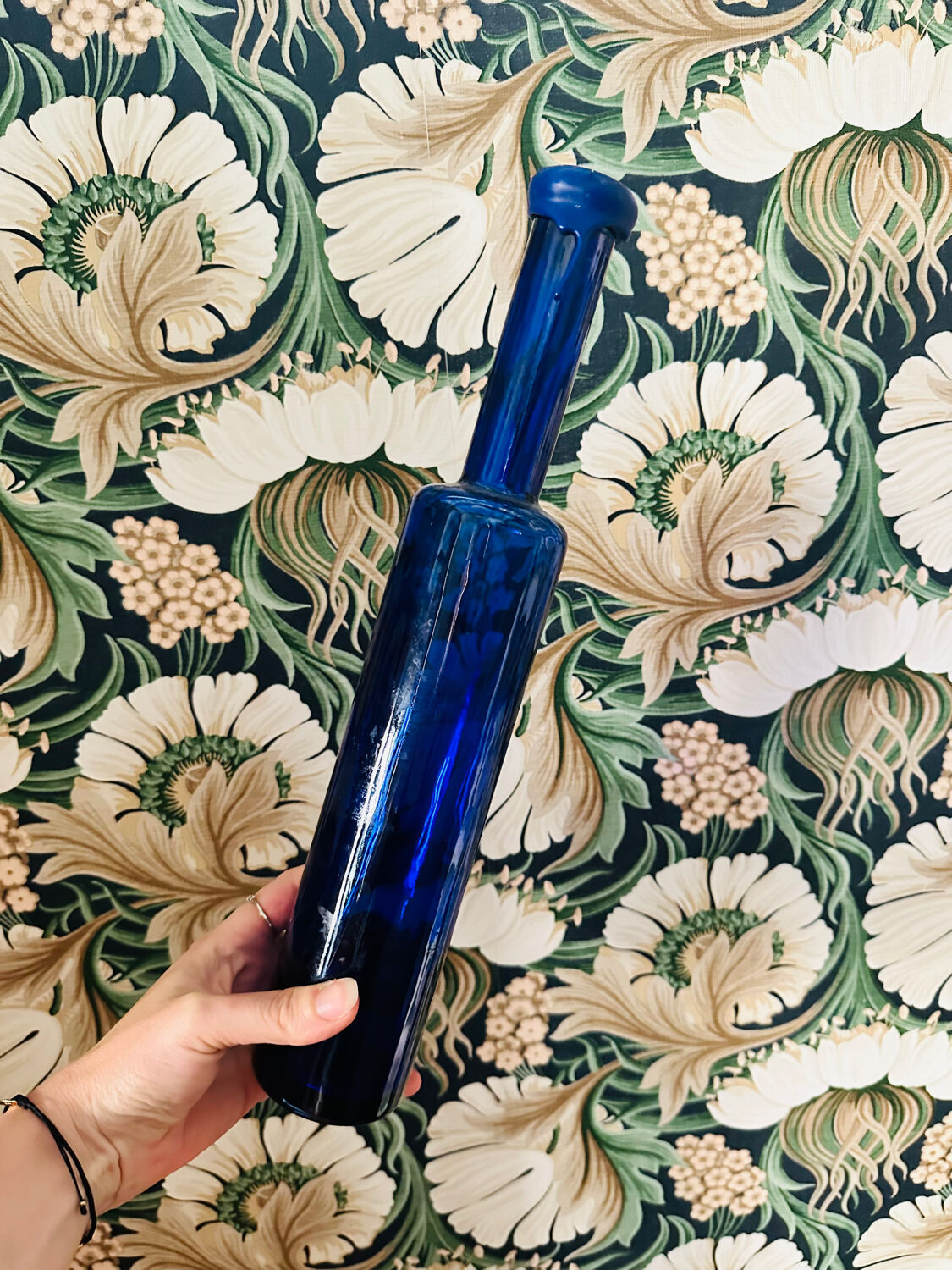 Vintage blue decanter