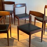 Set of vintage Scandinavian chairs by H.W. Klein for Bramin Møbl.