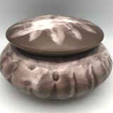 Bonbonnière en grès cérame flammé alphonse mouton - alpho - 16 cm