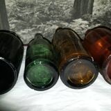 Bouteilles anciennes en verre