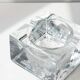 Bubble blown glass ashtray by Nybro Sweden