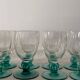 Lot of 8 vintage stemmed glasses