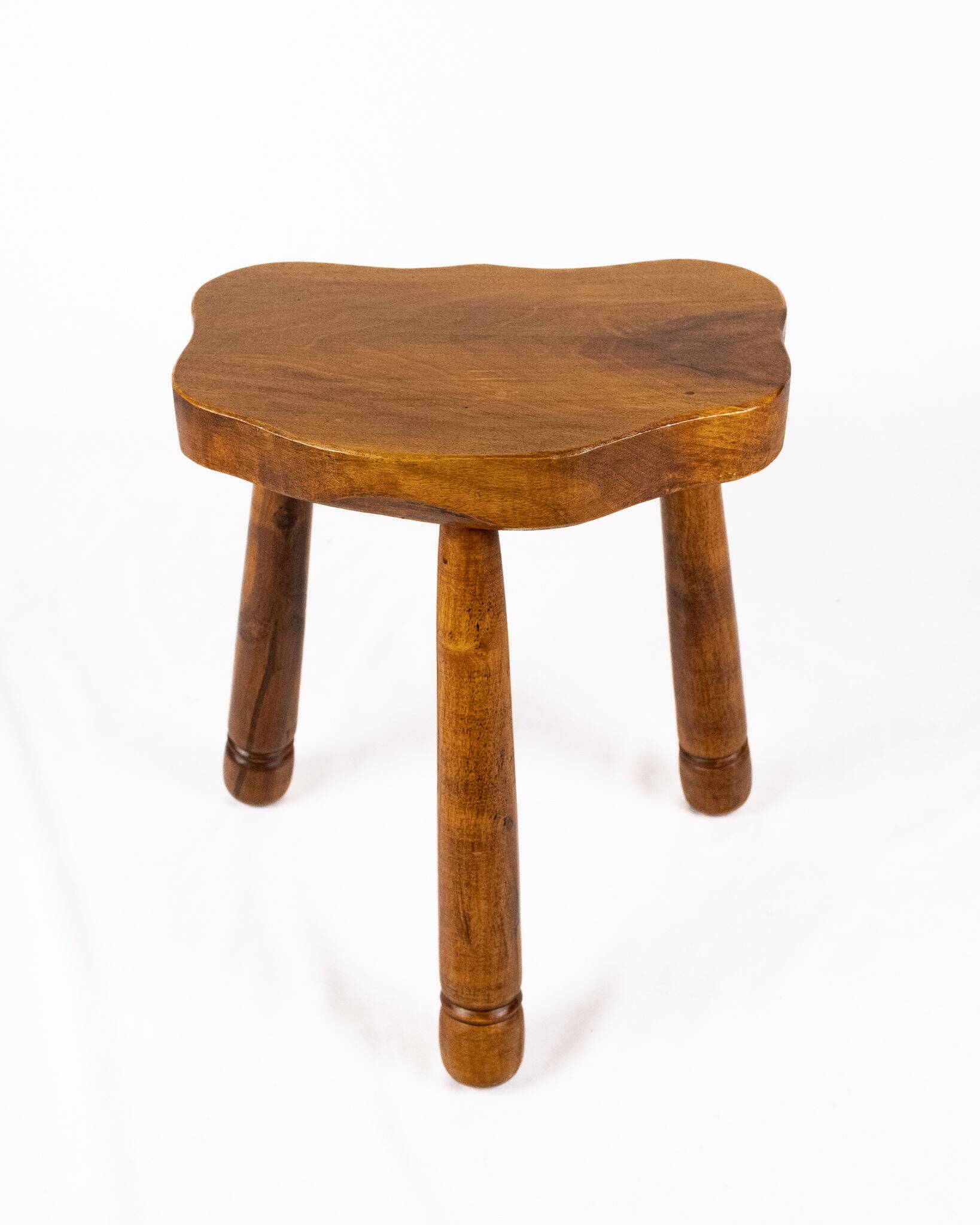 Tripod stool in free form, Brittany, 1950s
