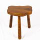 Tripod stool in free form, Brittany, 1950s