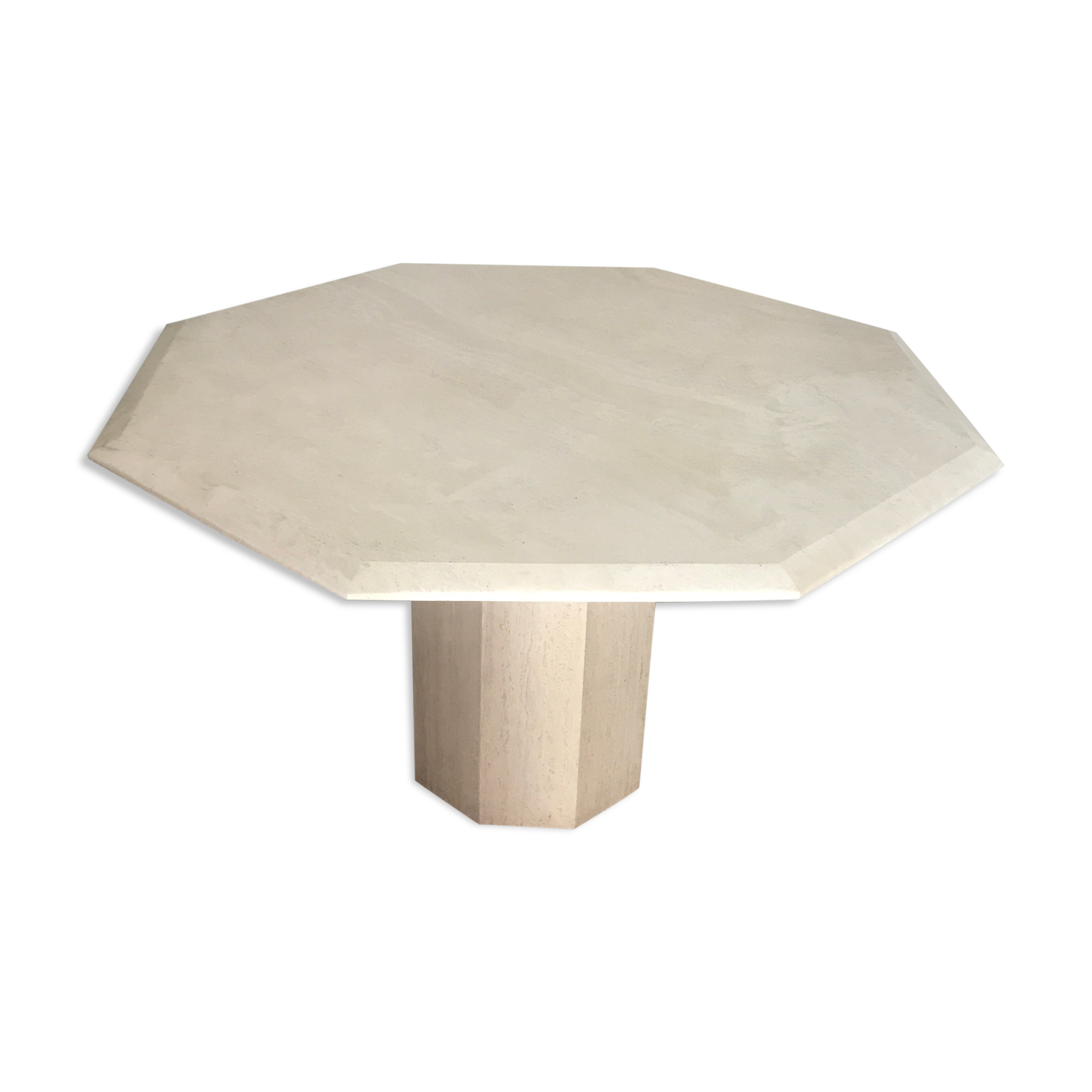 Travertine dining table