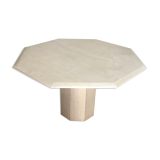 Travertine dining table
