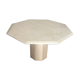 Travertine dining table