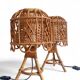 Mid-Century French Riviera Bamboo and Rattan Table Lamps, 1960s