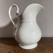 Old pitcher in ironstone Creil and Montereau Barluet (1876-1884)