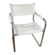 Chrome and leather chair