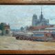 Painting of Notre Dame de Paris quai de la Tournelle
