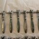 12 rib sleeves. Solid silver-filled handles. France