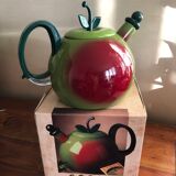 Bouilloire sifflante forme pomme Copco neuve et vintage