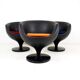 Suite of 3 Luna chairs by Pierre Guariche for Meurop 1967