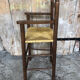 High chair baby wood & mulched seat