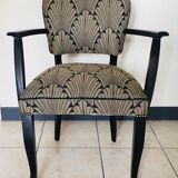 Chair bridge 50s art deco fabric