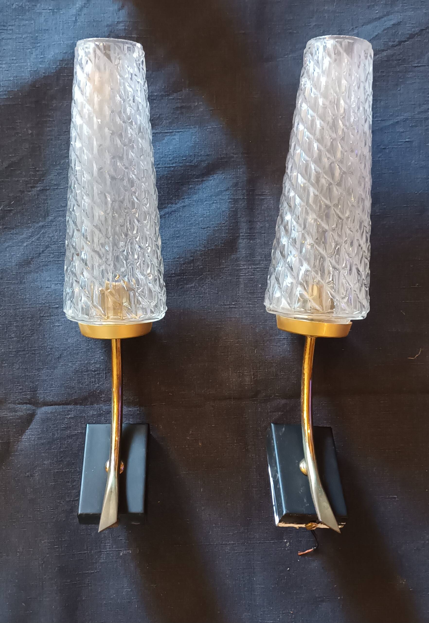 Pair of vintage wall lights