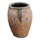 Old orange terracotta pot