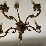 Bronze chandelier 5 branches