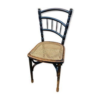 Rare Viennese bistro chair curved wood 1900