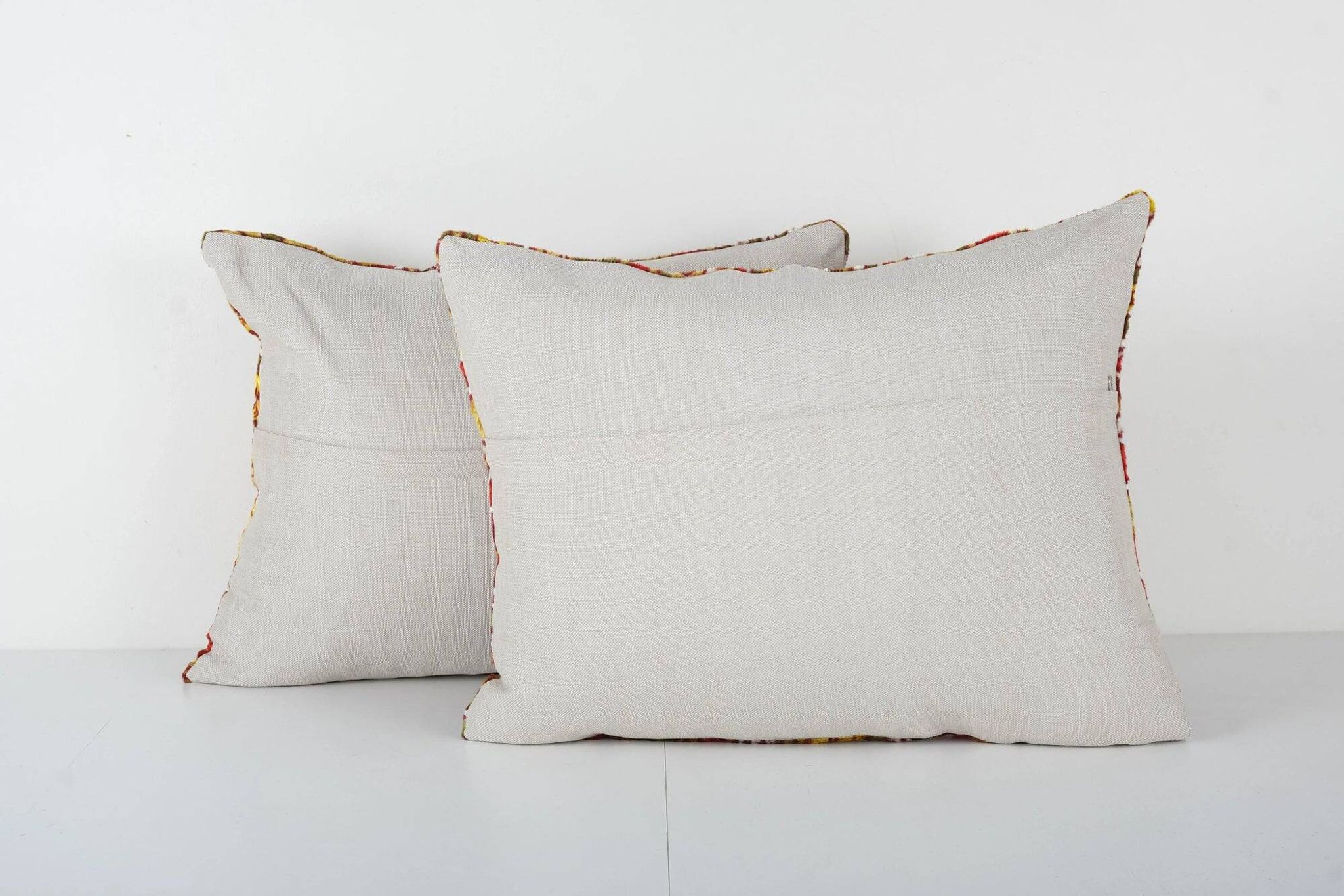 Set of 2 vintage velvet cushion covers 46x56 cm