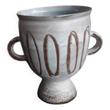 Vintage signed ceramic vase Vallauris