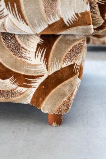 Canapé-lit 3 places avec 2 fauteuils, années 1970