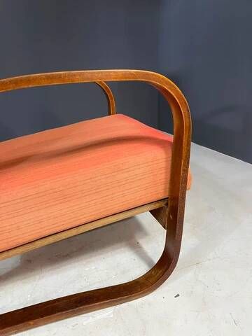 Pair of H-70 lounge chairs by Jindřich Halabala for UP Závody Brno, Czechoslovakia, 1930s, 88 × 65 × 85 cm