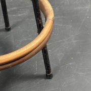 Tabourets de bar en rotin et bambou néerlandais des années 1950 par Rohé Noordwolde.