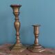 Bronze or brass candlesticks
