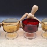 Set of 4 champagne glasses Cavalier Sweden Luminarc two-tone