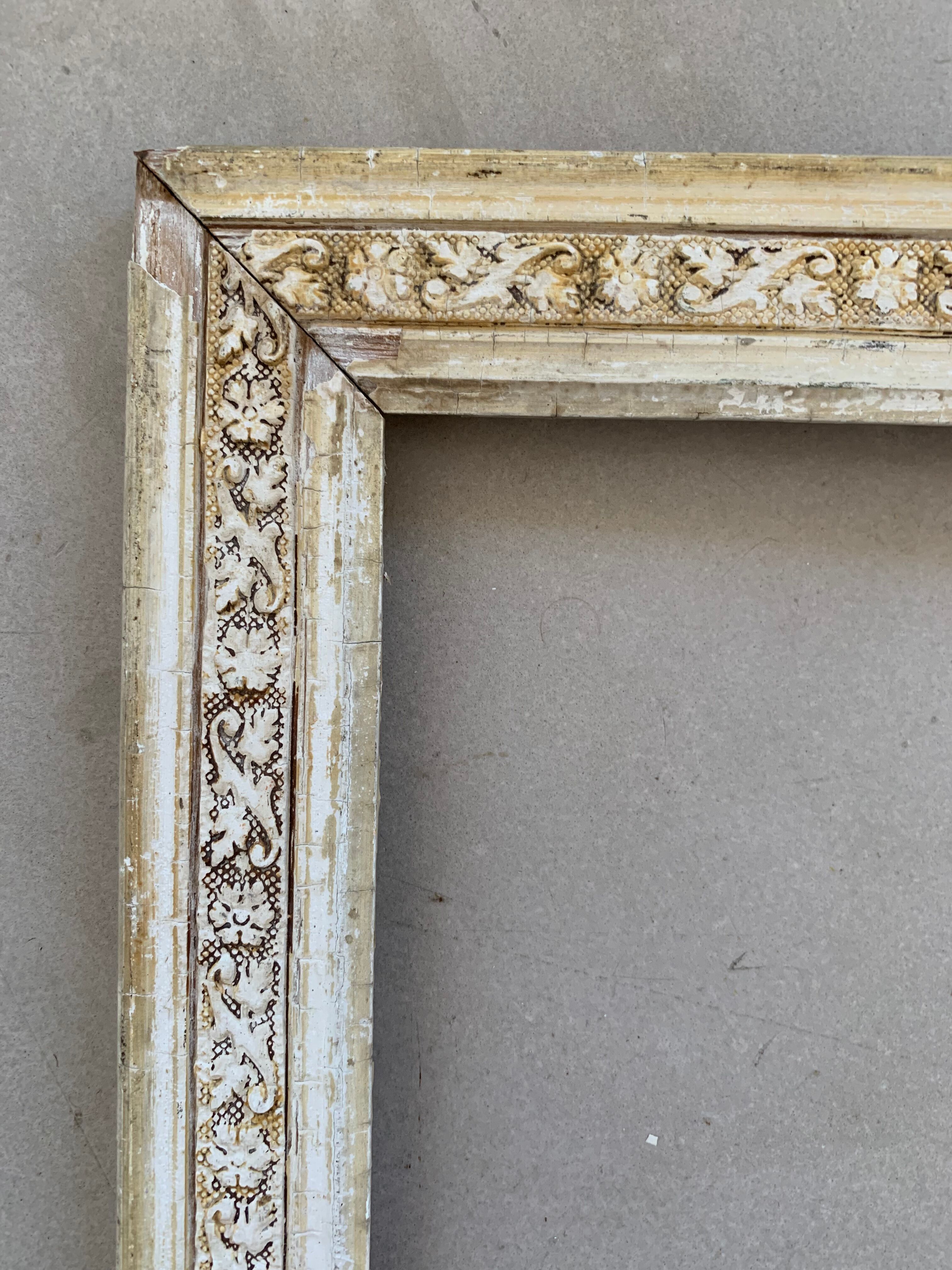 Old white/gold frame