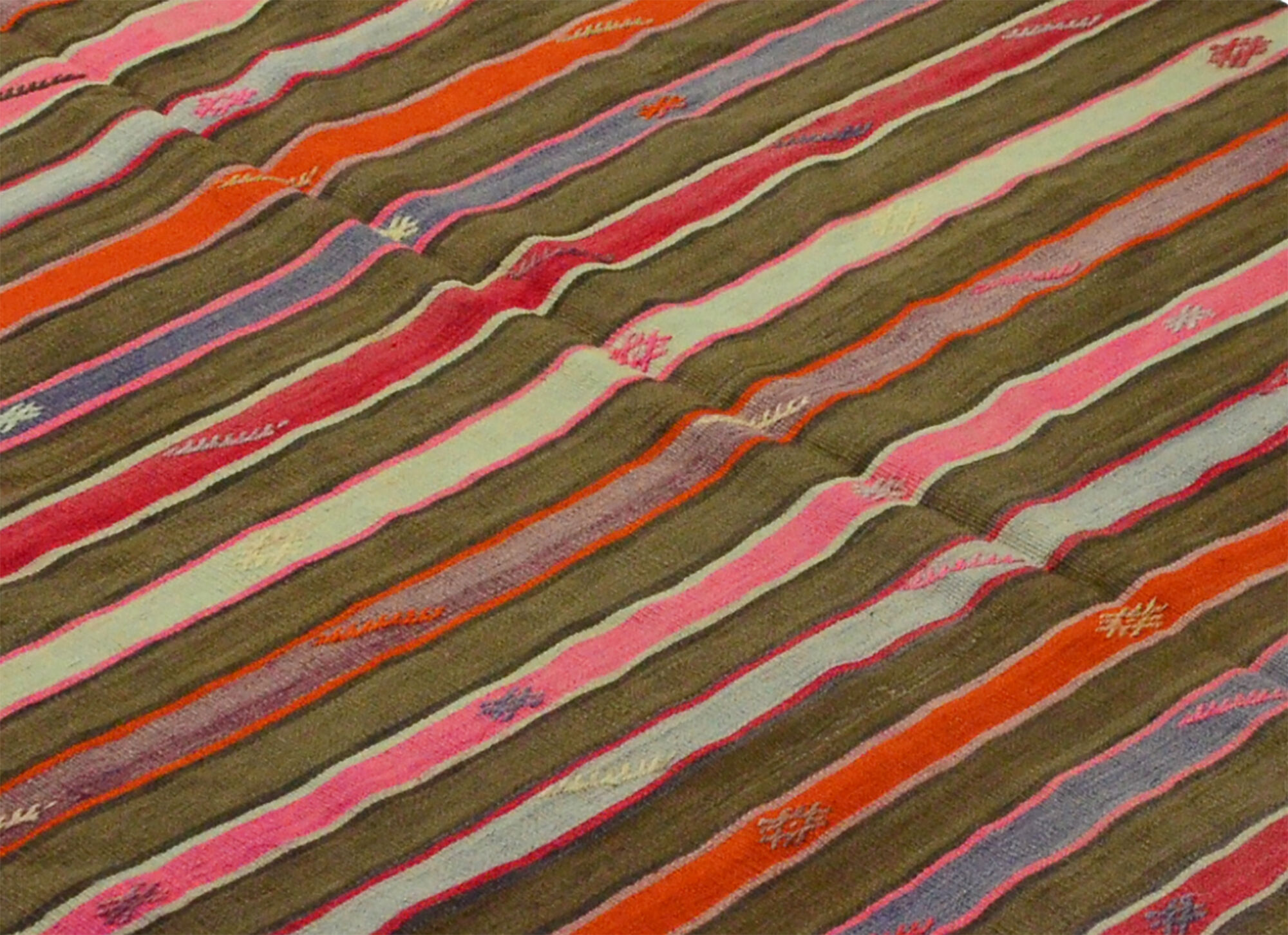 Anatolian handmade kilim rug 287 cm x 158 cm