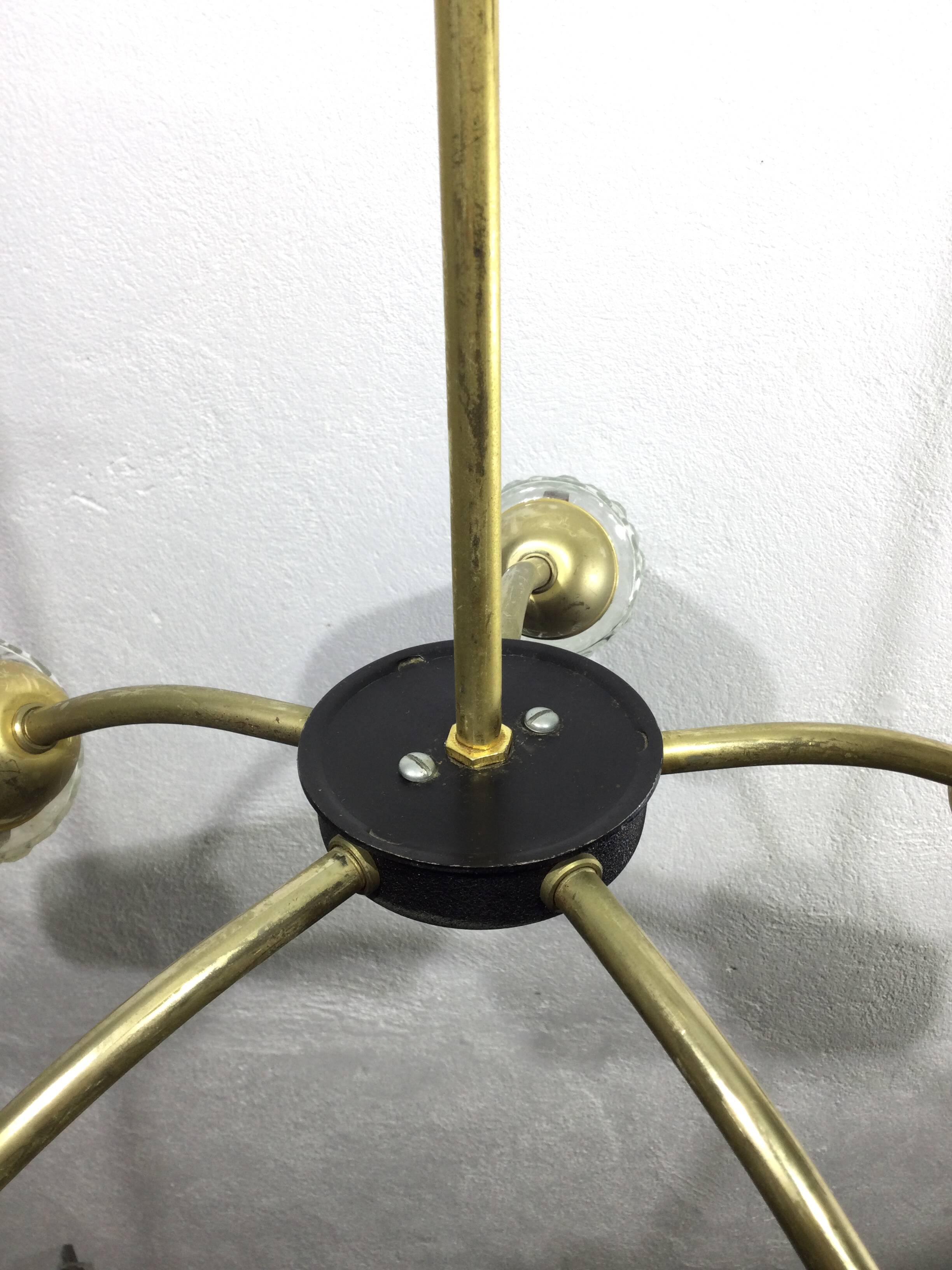 5 light chandelier 1970