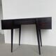 Vintage 1950s Italian Vanity/Desk with Mirror, in Solid Wood, Gio Ponti Style