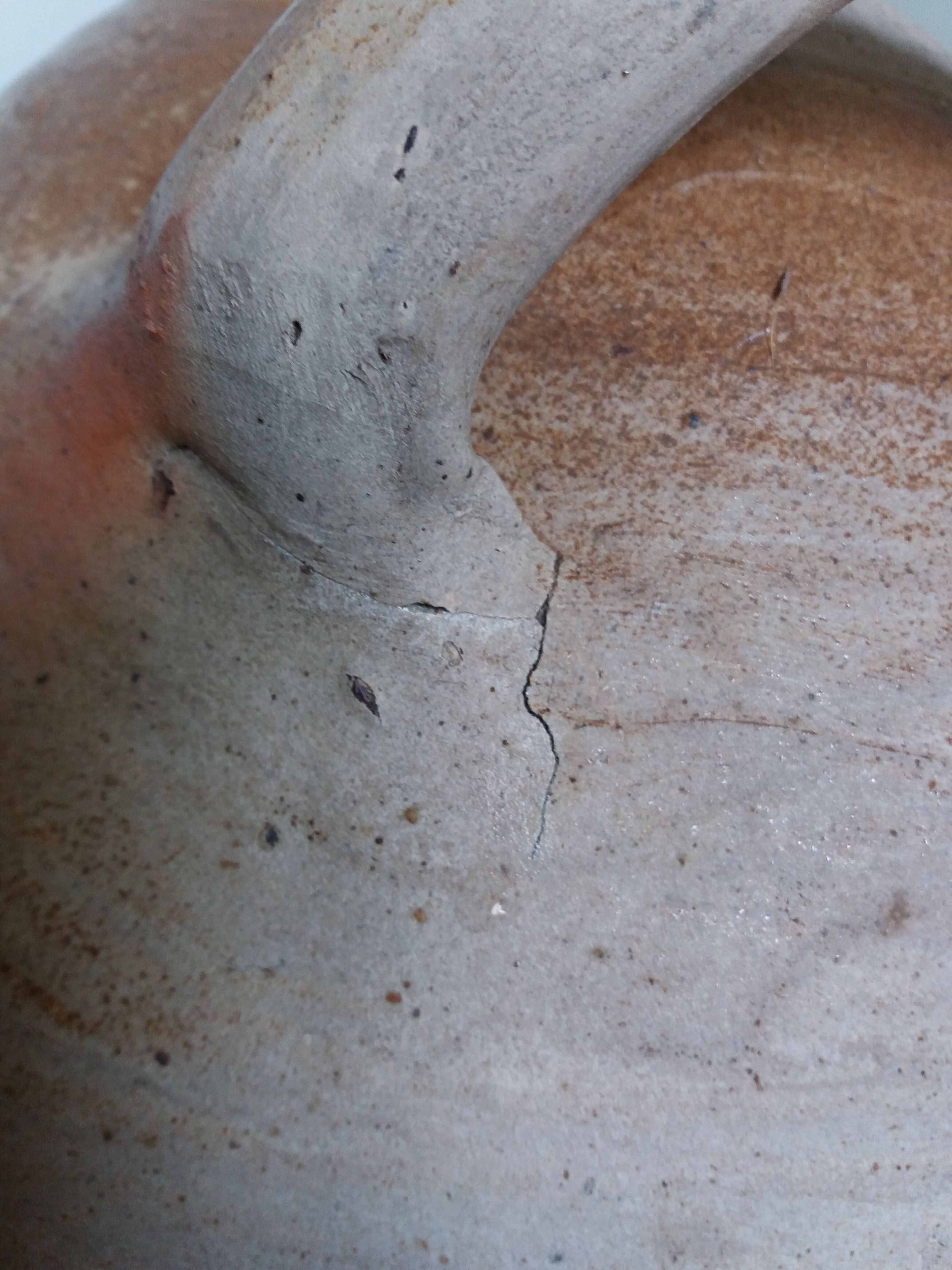 Stoneware vinegar jar