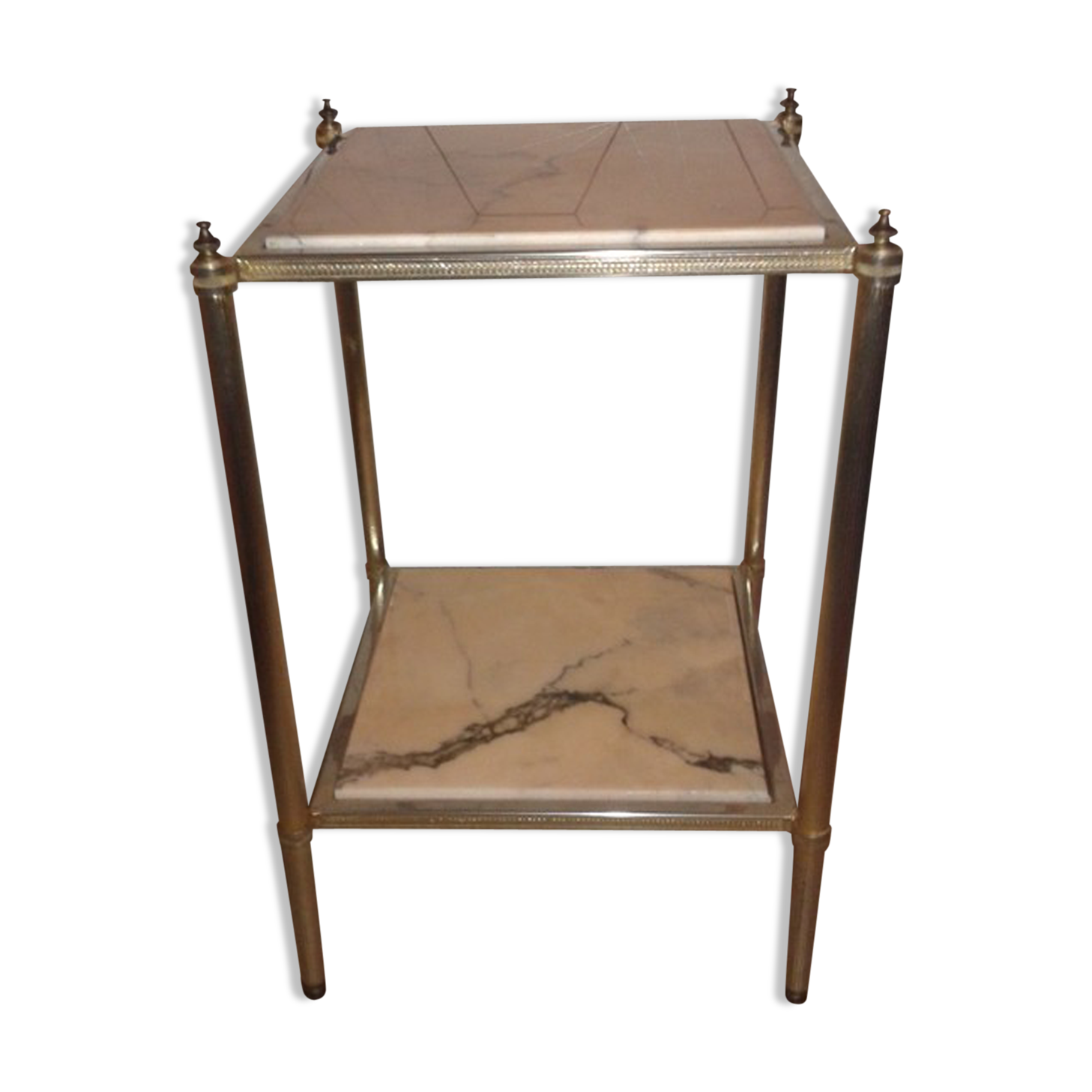 Marble and brass harness