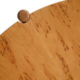 Scandinavian round birch coffee table by Karl Andersson & Söner