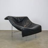 Vintage leather Butterfly chair with steel frame by G. van den Berg, Montis