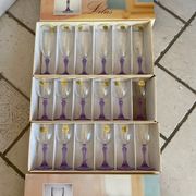 Lot de verres cristal Lilas vintage
