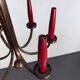 Mid-Century Modern six arms copper chandelier in Gio Ponti style. Italy 195
