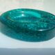 Kosta Boda art ashtray solid glass emerald circa 1970