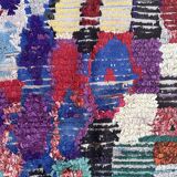 Moroccan carpet Boucherouite colored - 145 x 179 cm